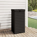 Outdoor Garbage Bin Black 41x41x86 Cm Polypropylene Tlaoio