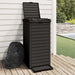 Outdoor Garbage Bin Black 41x41x86 Cm Polypropylene Tlaoio