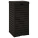 Outdoor Garbage Bin Black 41x41x86 Cm Polypropylene Tlaoio