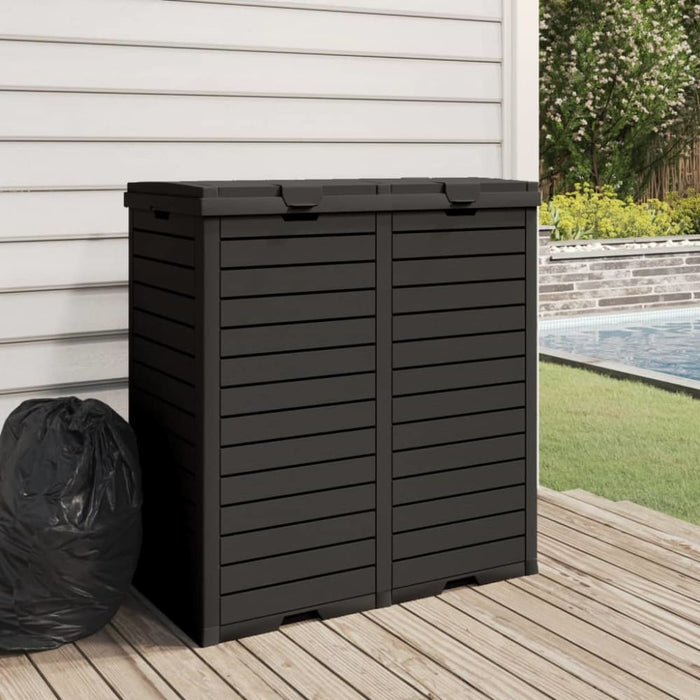 Outdoor Garbage Bin Black 78x41x86 Cm Polypropylene Tlaoit