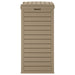 Outdoor Garbage Bin Light Brown 41x41x86 Cm Polypropylene
