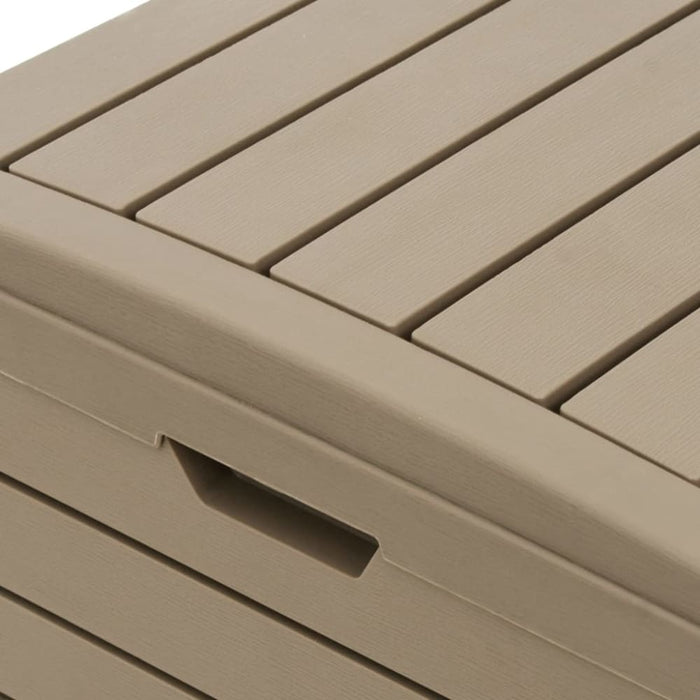 Outdoor Garbage Bin Light Brown 41x41x86 Cm Polypropylene