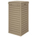 Outdoor Garbage Bin Light Brown 41x41x86 Cm Polypropylene