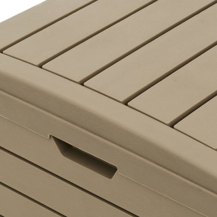 Outdoor Garbage Bin Light Brown 78x41x86 Cm Polypropylene