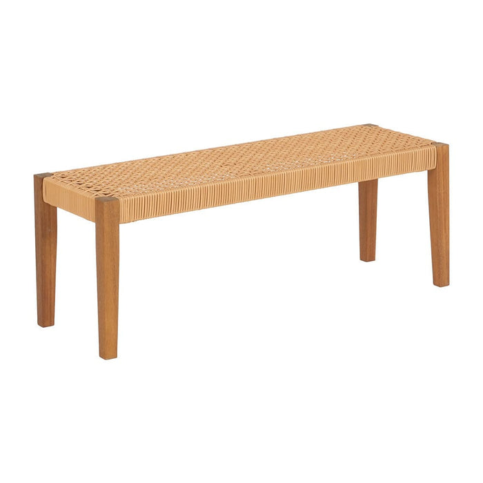 Outdoor Garden Bench Seat Dining Acacia Wood 2-seater Patio