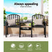 Outdoor Garden Bench Steel Table and Chair Patio Furniture
