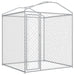 Outdoor Dog Kennel With Canopy Top Oapbxl