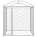 Outdoor Dog Kennel with Canopy Top Oapbxl