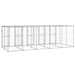 Outdoor Dog Kennel Galvanised Steel With Roof 12.1 M²