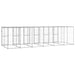 Outdoor Dog Kennel Galvanised Steel With Roof 14.52 M²