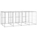 Outdoor Dog Kennel Galvanised Steel With Roof 9.68 M²
