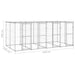 Outdoor Dog Kennel Galvanised Steel With Roof 9.68 M²