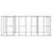 Outdoor Dog Kennel Galvanised Steel With Roof 9.68 M²