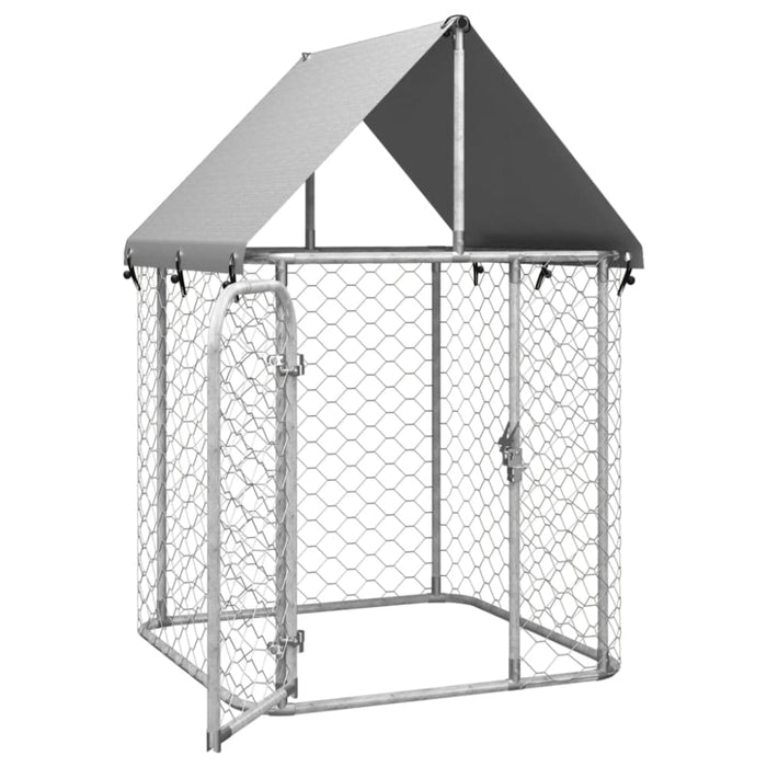 Outdoor Dog Kennel with Roof 100x100x150 Cm Oioakp