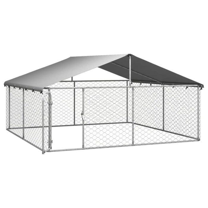 Outdoor Dog Kennel with Roof 300x300x150 Cm Oiopbo