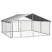 Outdoor Dog Kennel with Roof 300x300x150 Cm Oiopbo