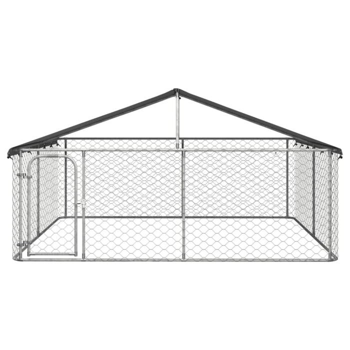 Outdoor Dog Kennel with Roof 300x300x150 Cm Oiopbo