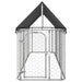 Outdoor Dog Kennel with Roof 400x100x150 Cm Oioaki