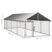 Outdoor Dog Kennel with Roof 600x200x150 Cm Oiopbb