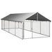 Outdoor Dog Kennel with Roof 600x200x150 Cm Oiopbb