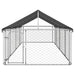 Outdoor Dog Kennel with Roof 600x200x150 Cm Oiopbb