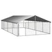 Outdoor Dog Kennel with Roof 600x300x150 Cm Oiopbx