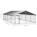 Outdoor Dog Kennel with Roof 600x300x150 Cm Oiopbx