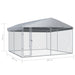 Outdoor Dog Kennel With Roof Oapbxk