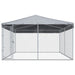 Outdoor Dog Kennel With Roof Oapbxk