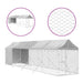 Outdoor Dog Kennel with Roof Silver 2x10x2.5 m Galvanised