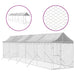 Outdoor Dog Kennel with Roof Silver 2x10x2.5 m Galvanised