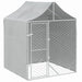 Outdoor Dog Kennel with Roof Silver 2x2x2.5 m Galvanised