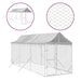 Outdoor Dog Kennel with Roof Silver 2x6x2.5 m Galvanised