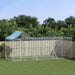 Outdoor Dog Kennel with Roof Silver 6x2x2.5 m Galvanised