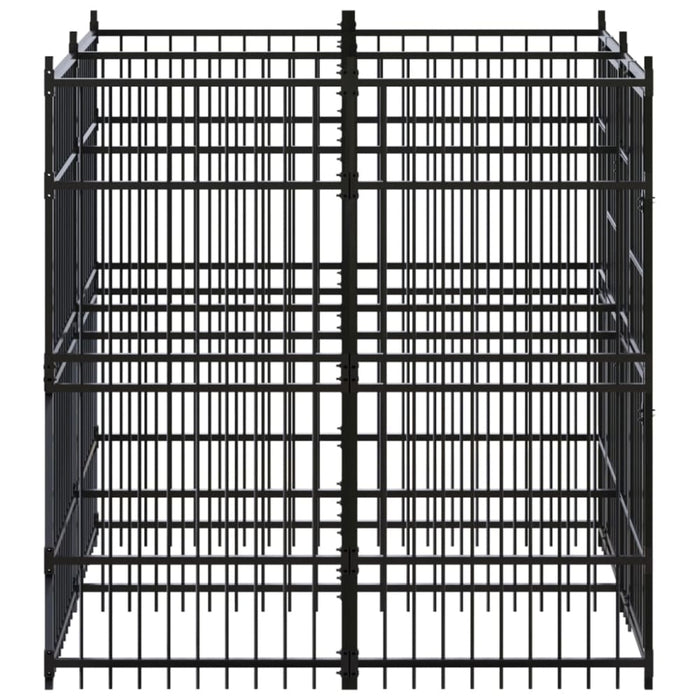 Outdoor Dog Kennel Steel 3.69 M² Tbkikti