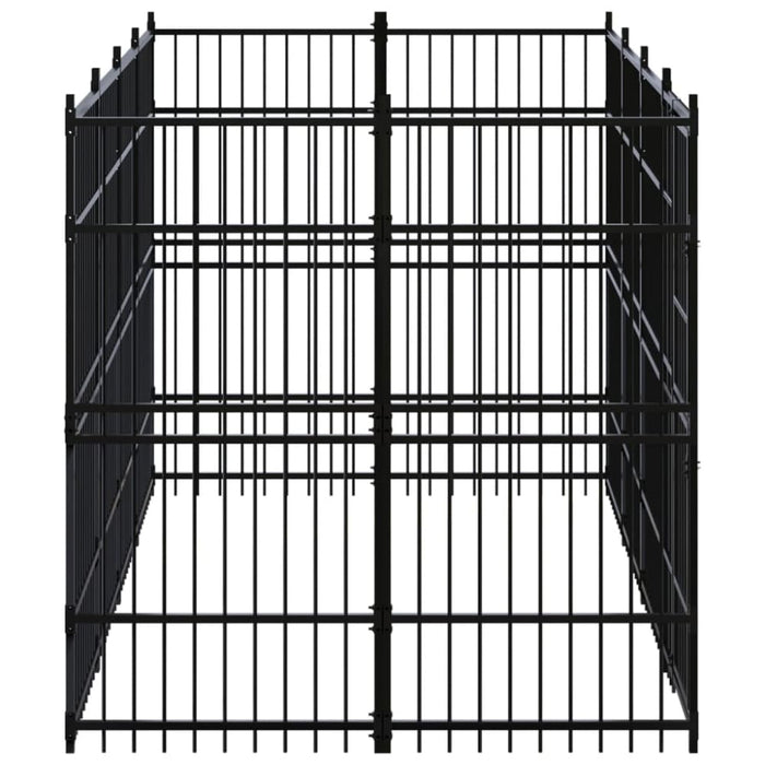 Outdoor Dog Kennel Steel 7.37 M² Tbkikpn