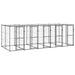 Outdoor Dog Kennel Steel With Roof 12.1 M² Tbnxxpx