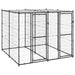 Outdoor Dog Kennel Steel With Roof 4.84 M² Tbnxxak