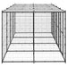 Outdoor Dog Kennel Steel With Roof 9.68 M² Tbnxxpo