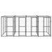 Outdoor Dog Kennel Steel With Roof 9.68 M² Tbnxxpo