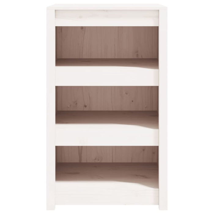 Outdoor Kitchen Cabinet White 55x55x92 Cm Solid Wood Pine