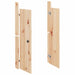 Outdoor Kitchen Doors 2 Pcs 50x9x82 Cm Solid Wood Pine