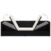 Outdoor Lounge Bed with Cushion & Pillows Poly Rattan Black