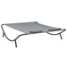 Outdoor Lounge Bed Fabric Anthracite Anbil