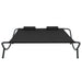 Outdoor Lounge Bed Fabric Black Totpxk