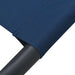 Outdoor Lounge Bed Fabric Blue Totpto