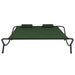 Outdoor Lounge Bed Fabric Green Totptb
