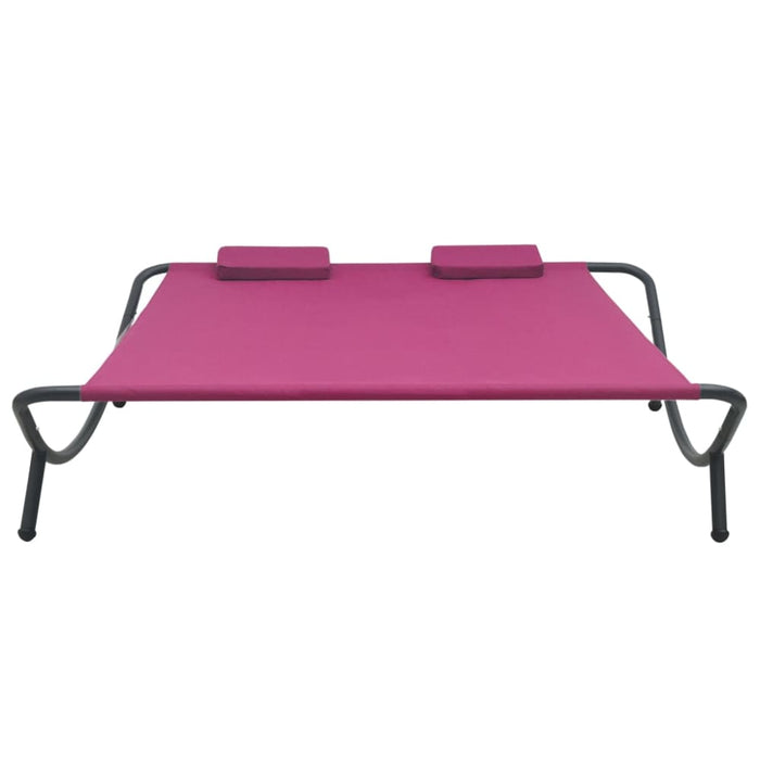 Outdoor Lounge Bed Fabric Pink Totptx