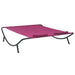 Outdoor Lounge Bed Fabric Pink Totptx