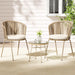 3pc Outdoor Lounge Setting Bistro Set Table Chairs Patio
